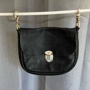 Harley Davidson Black Leather Clip-On Pouch